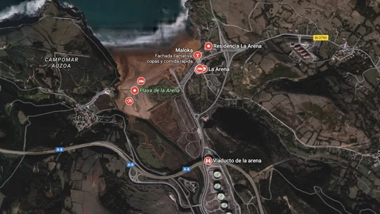 La playa de la Arena, en Muskiz La playa de la Arena, en Muskiz