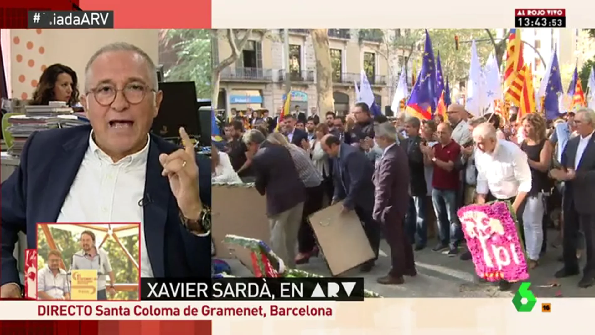 Xavier Sardà: "No soy independentista pero esto hay que intentar asumirlo cómo se produce"