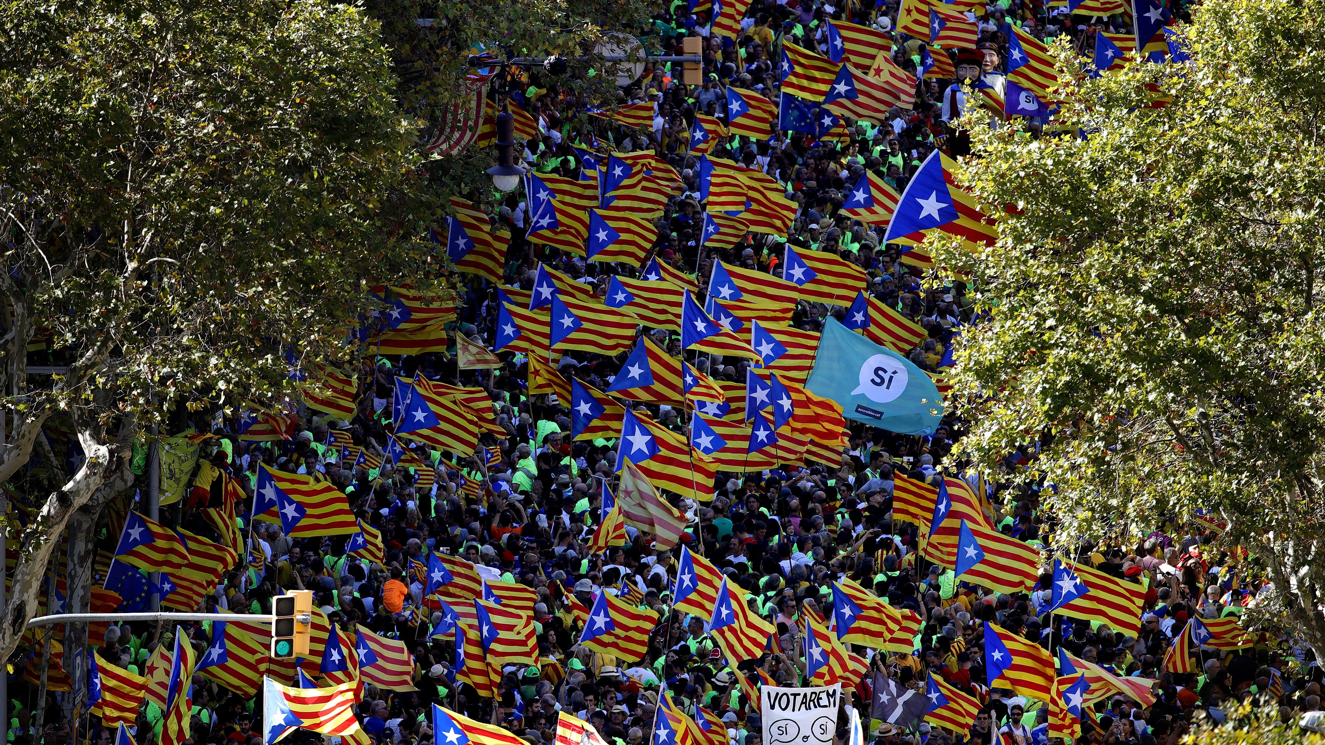 Manifestación de la Diada catalana 2017