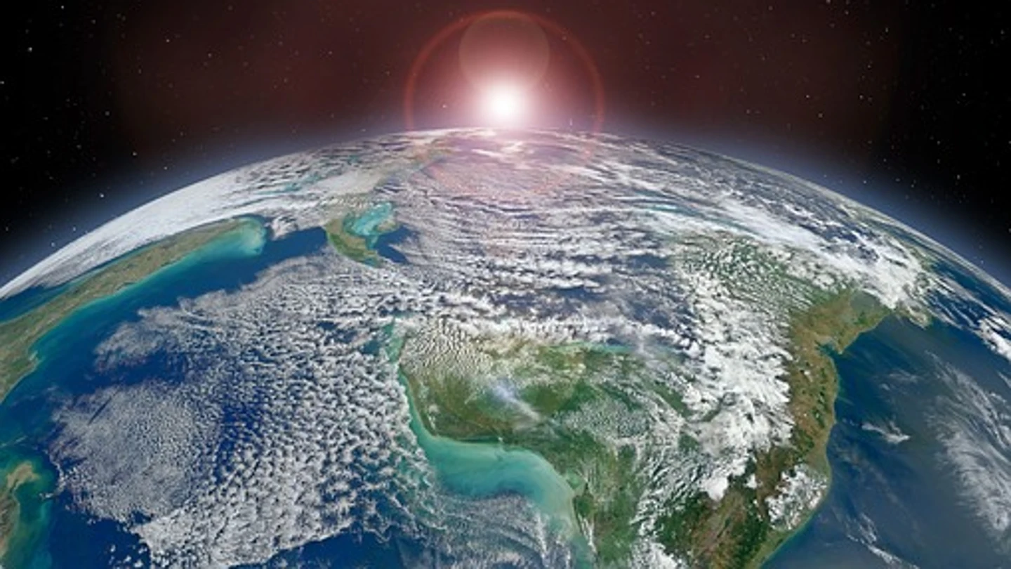 Imagen de la tierra vista desde el espacio Imagen de la tierra vista desde el espacio