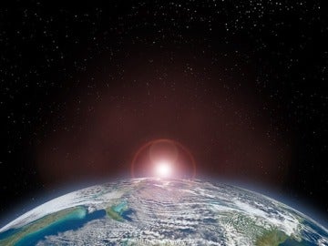 Imagen de la tierra vista desde el espacio Imagen de la tierra vista desde el espacio