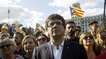 Carles Puigdemont, en la Diada 2017