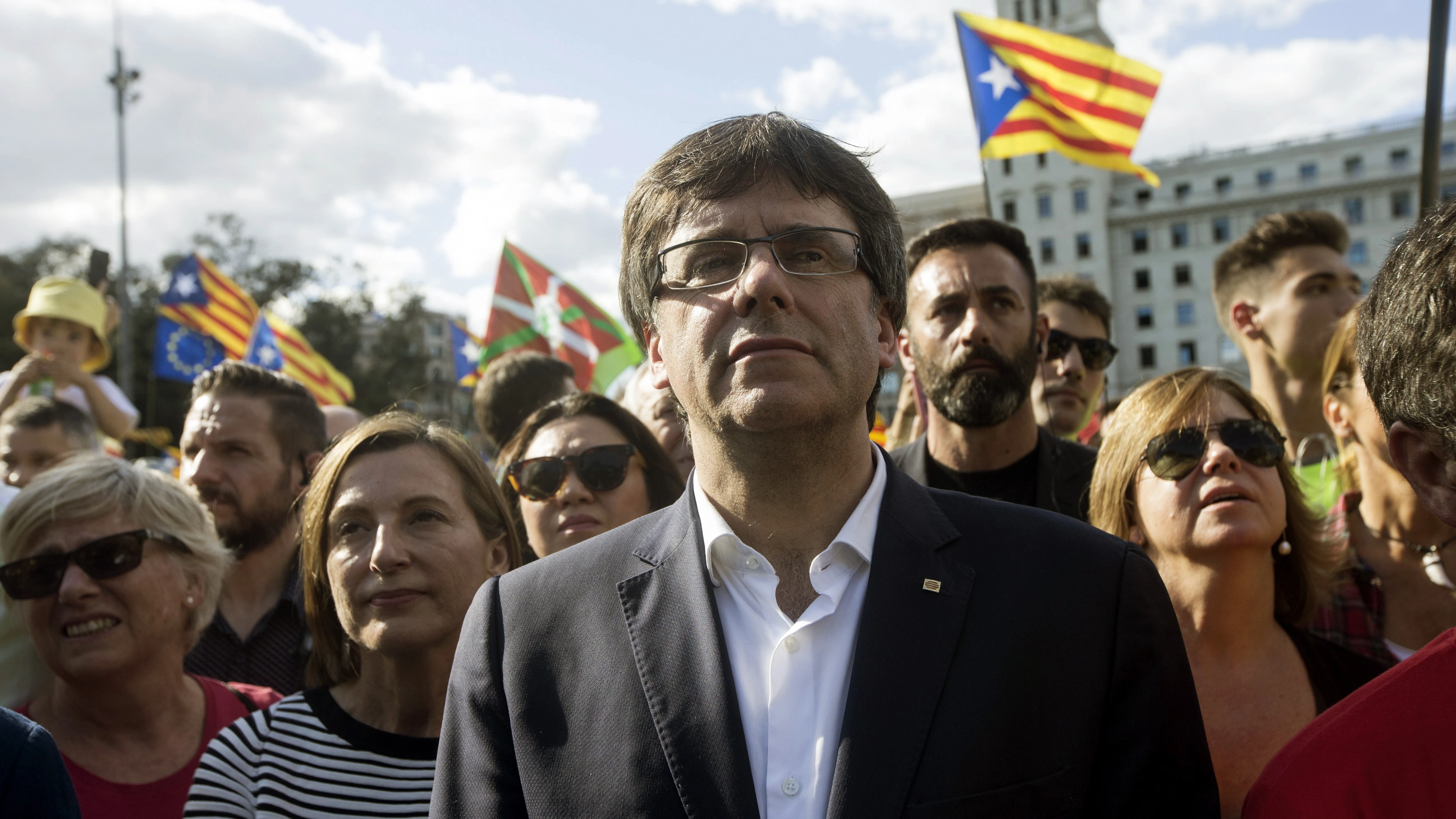 Carles Puigdemont, en la Diada 2017