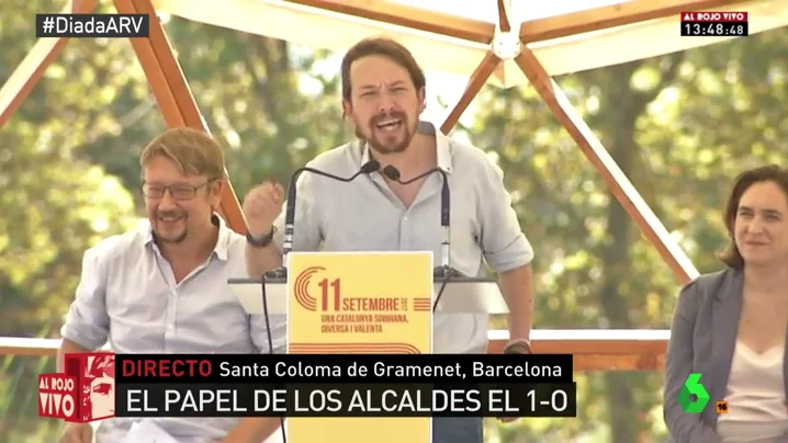Pablo Iglesias: "Sánchez ganó diciendo que España es una país plurinacional y los militantes estaban de acuerdo con nosotros" Pablo Iglesias: "Sánchez ganó diciendo que España es una país plurinacional y los militantes estaban de acuerdo con nosotros"
