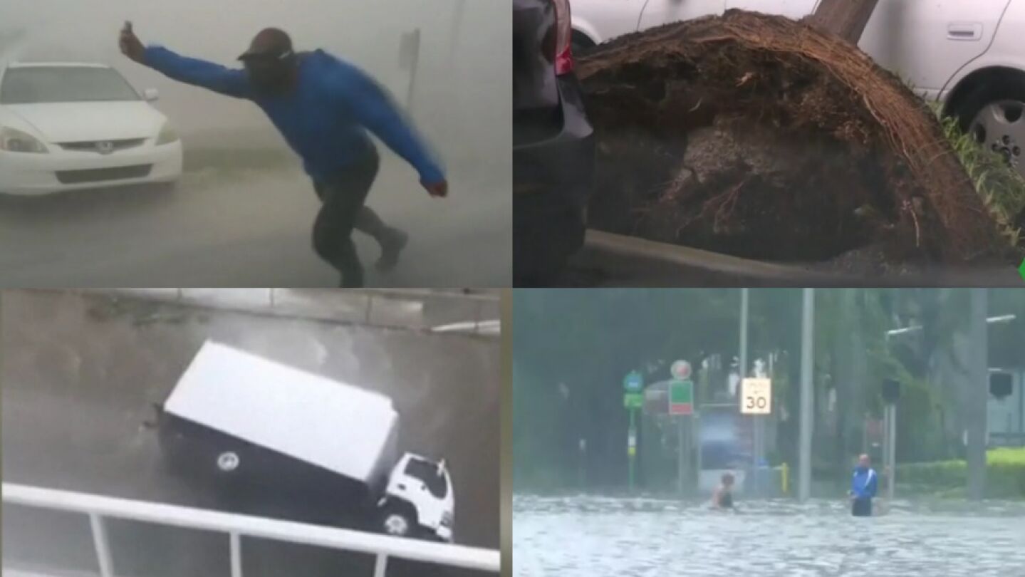 Caos tras el hurac&aacute;n