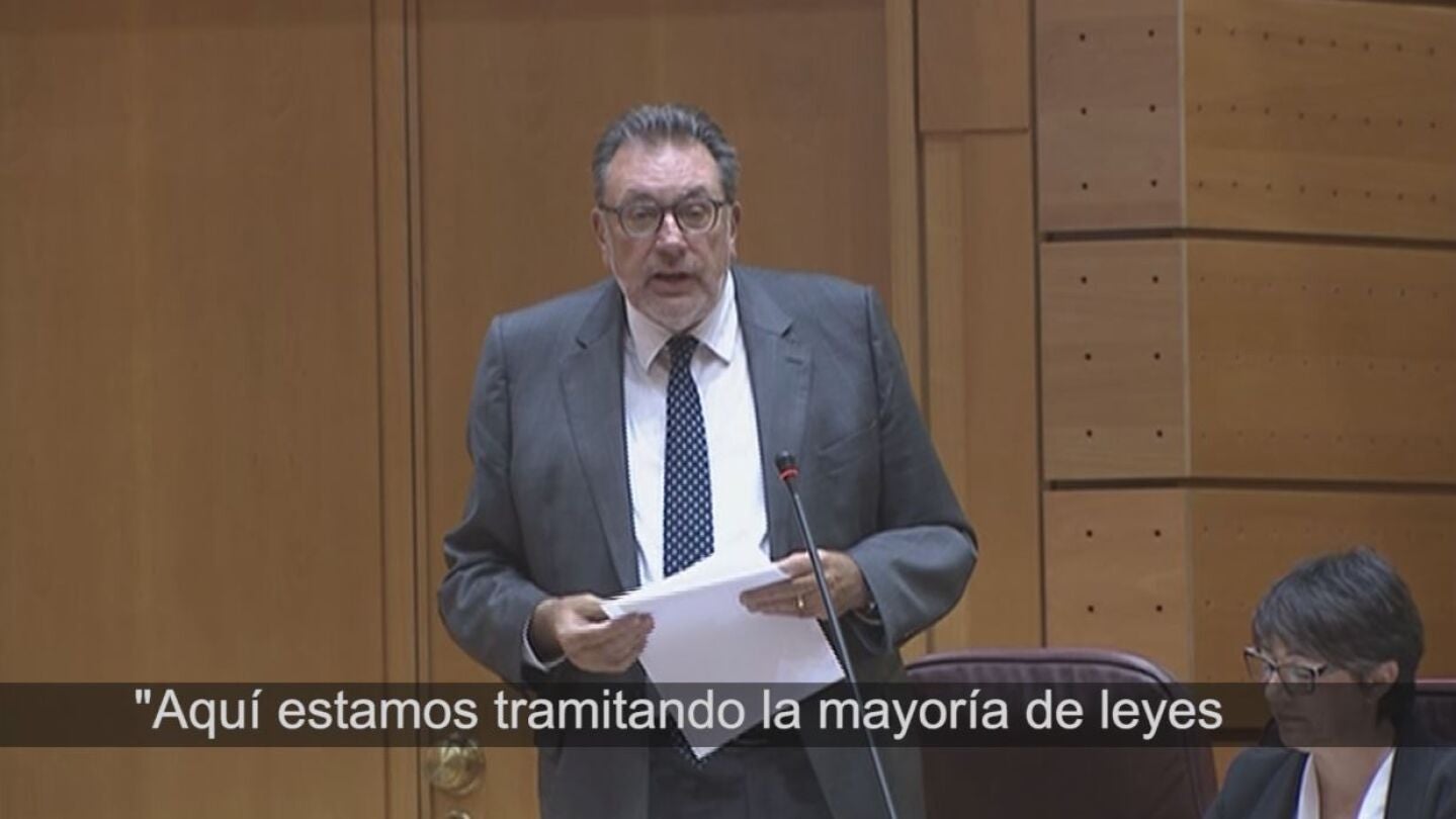 Josep Llu&iacute;s Cleries, del PdeCat, en el Senado. 