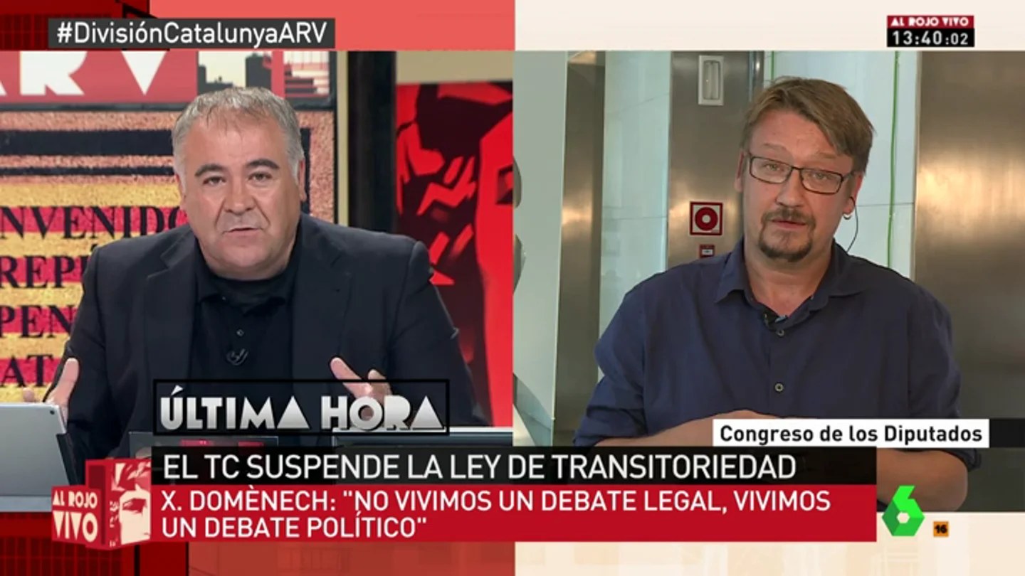 El portavoz de En Comú Podem Xavier Domènech El portavoz de En Comú Podem Xavier Domènech