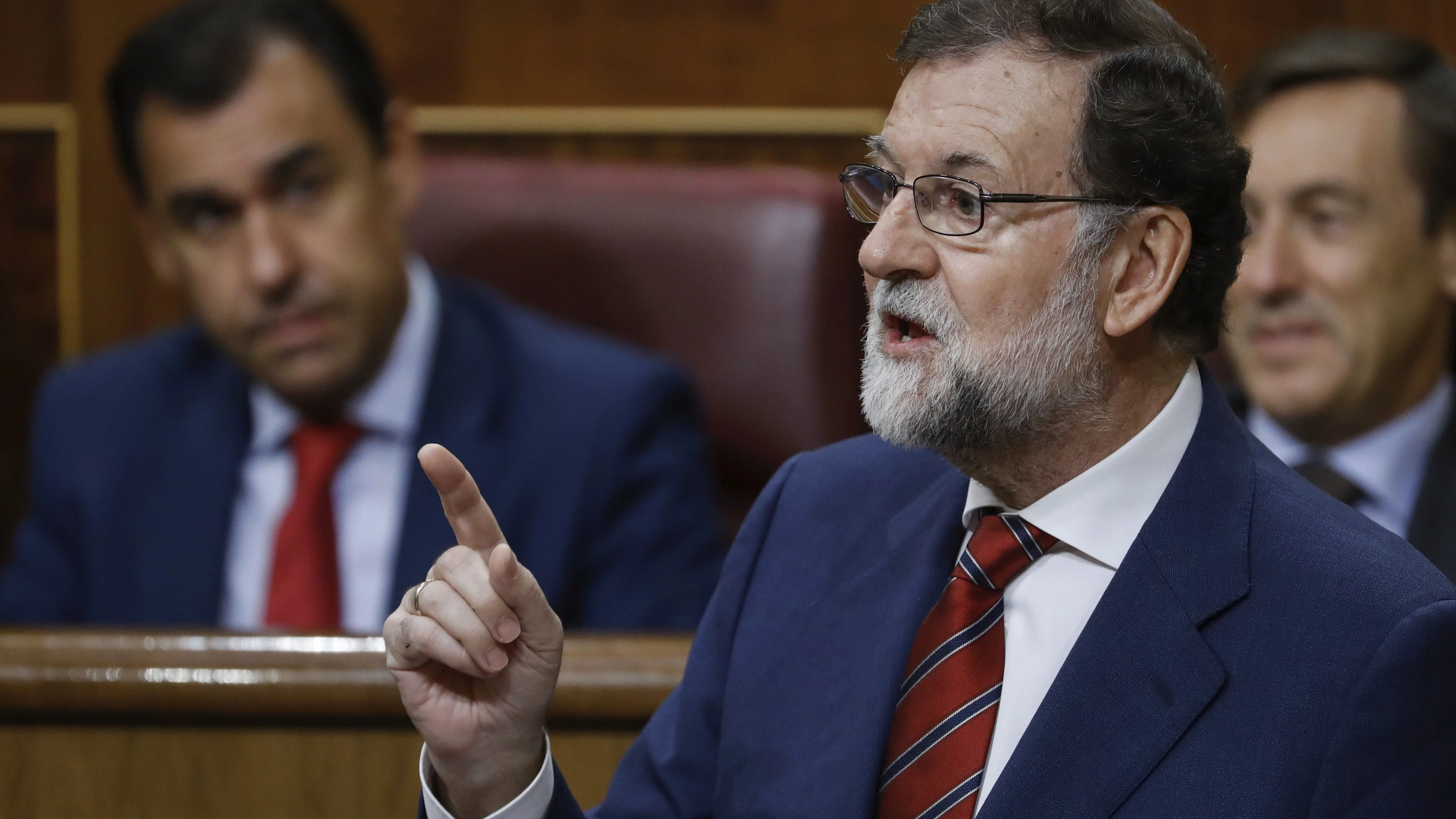 El presidente del Gobierno, Mariano Rajoy, en el Congreso