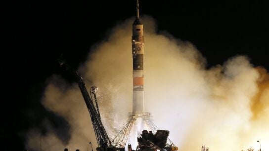 La nave espacial Soyuz MS-06 despega hacia la Estaci&oacute;n Espacial Internacional (EEI) 