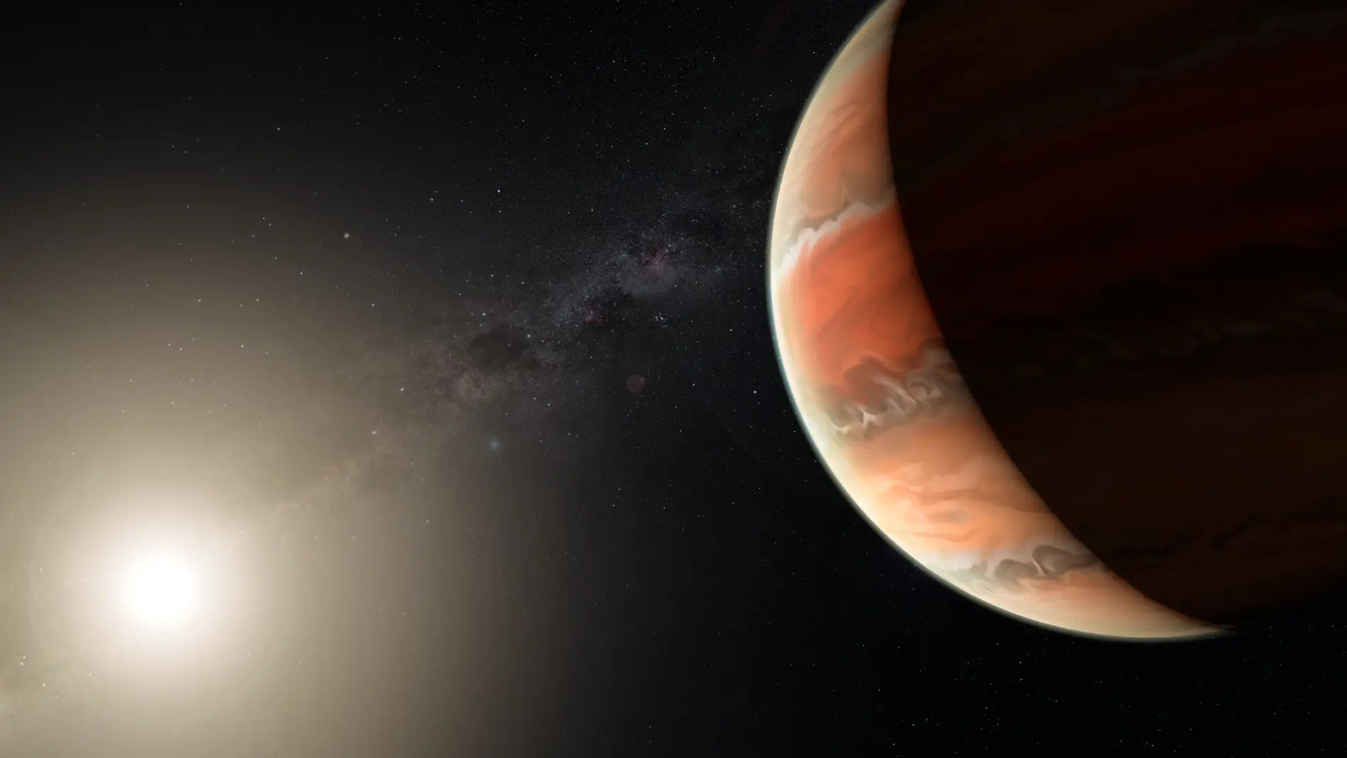 Primera deteccion de oxido de titanio en la atmosfera de un exoplaneta