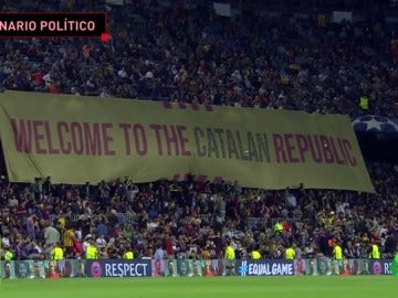 El Camp Nou, escenario político en el Barça-Juve: pancartas, gritos de Independencia, pitos al himno... El Camp Nou, escenario político en el Barça-Juve: pancartas, gritos de Independencia, pitos al himno...