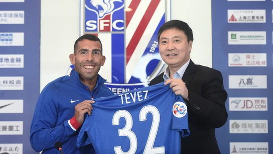 Carlos Tévez, presentado con el Shanghai Shenhua Carlos Tévez, presentado con el Shanghai Shenhua
