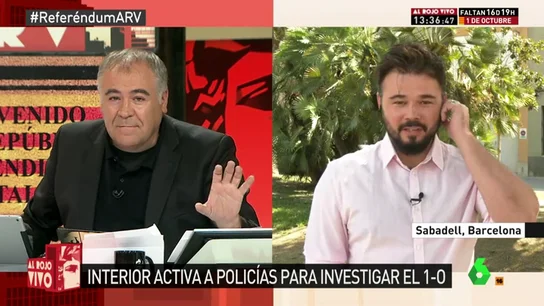 El diputado de ERC, Gabriel Rufián El diputado de ERC, Gabriel Rufián