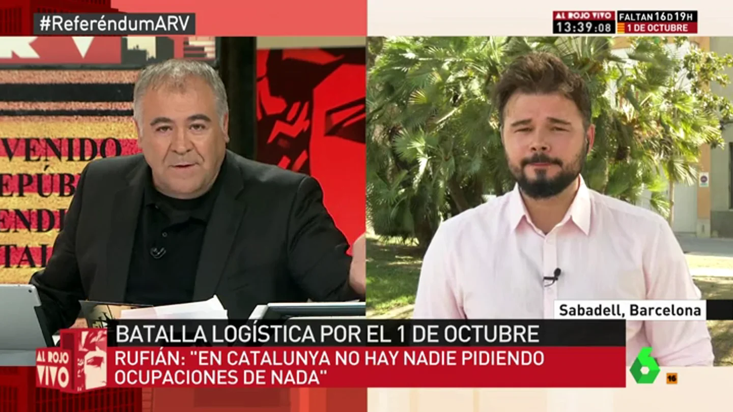 El diputado de ERC, Gabriel Rufián El diputado de ERC, Gabriel Rufián