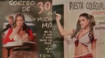 Imágenes incluidas en el anuncio de un prostíbulo de Huelva