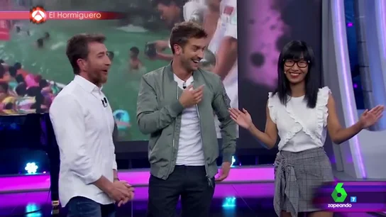 Pablo Motos con Pablo Alborán y Yibing Pablo Motos con Pablo Alborán y Yibing