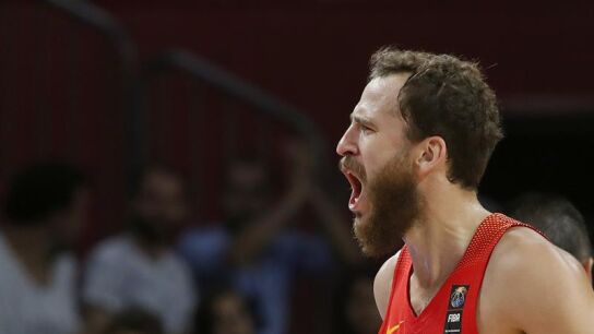 Sergio Rodr&iacute;guez, en un partido de la Selecci&oacute;n Espa&ntilde;ola. 
