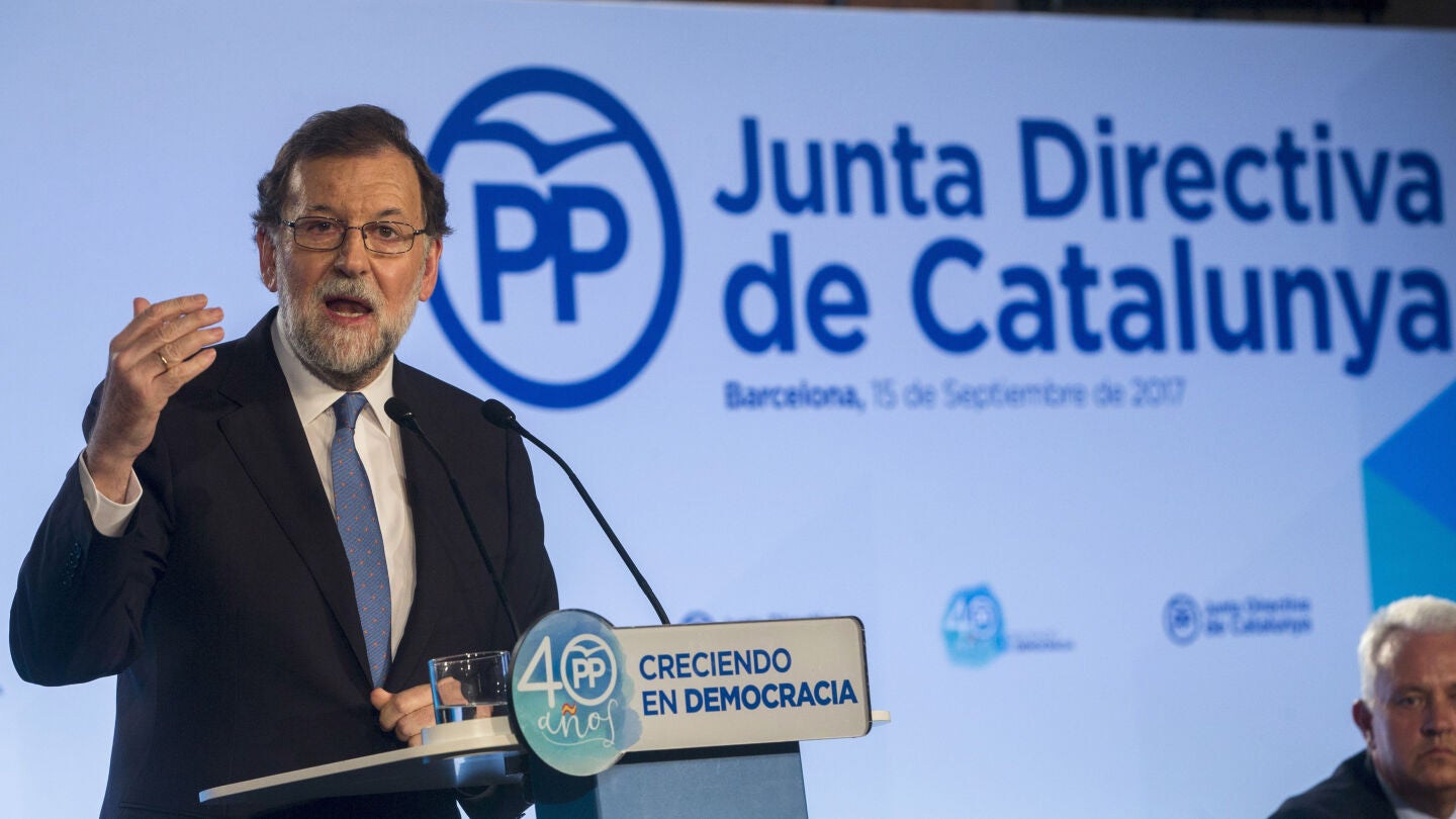 El presidente del Gobierno, Mariano Rajoy, preside la Junta Directiva del PP de Catalu&ntilde;a