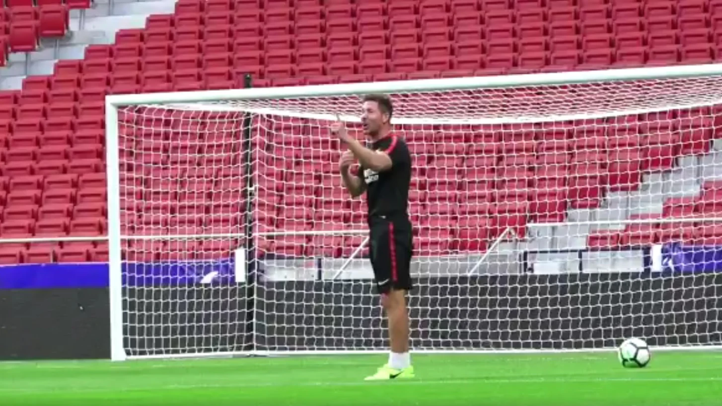 Simeone anuncia que marcará el primer gol del Wanda Metropolitano Simeone anuncia que marcará el primer gol del Wanda Metropolitano