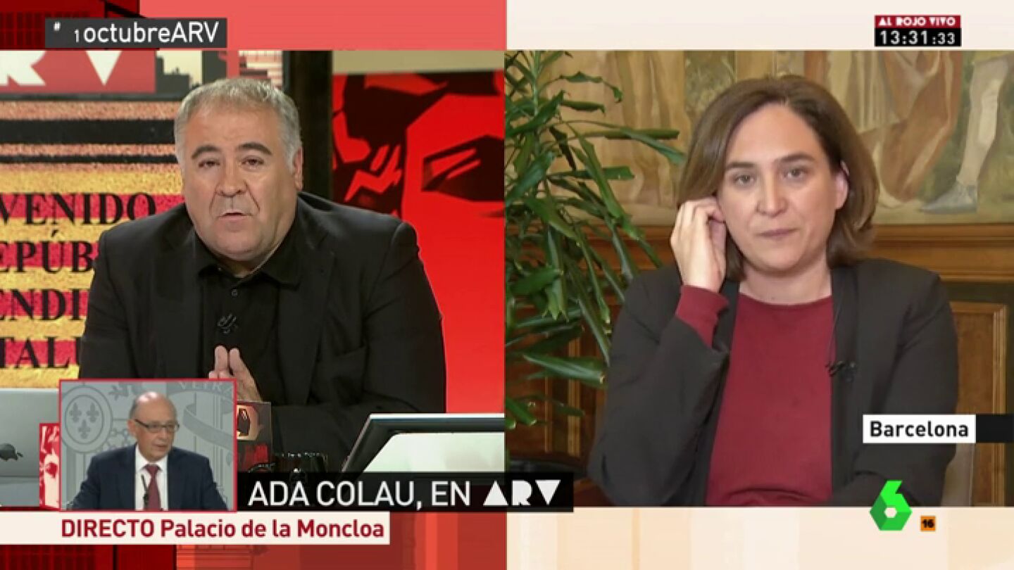 Ada Colau en Al Rojo Vivo