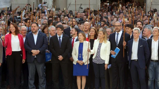 Acto en Barcelona a favor del referéndum Acto en Barcelona a favor del referéndum