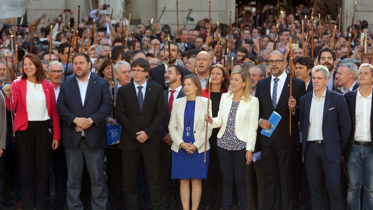 Acto en Barcelona a favor del refer&eacute;ndum