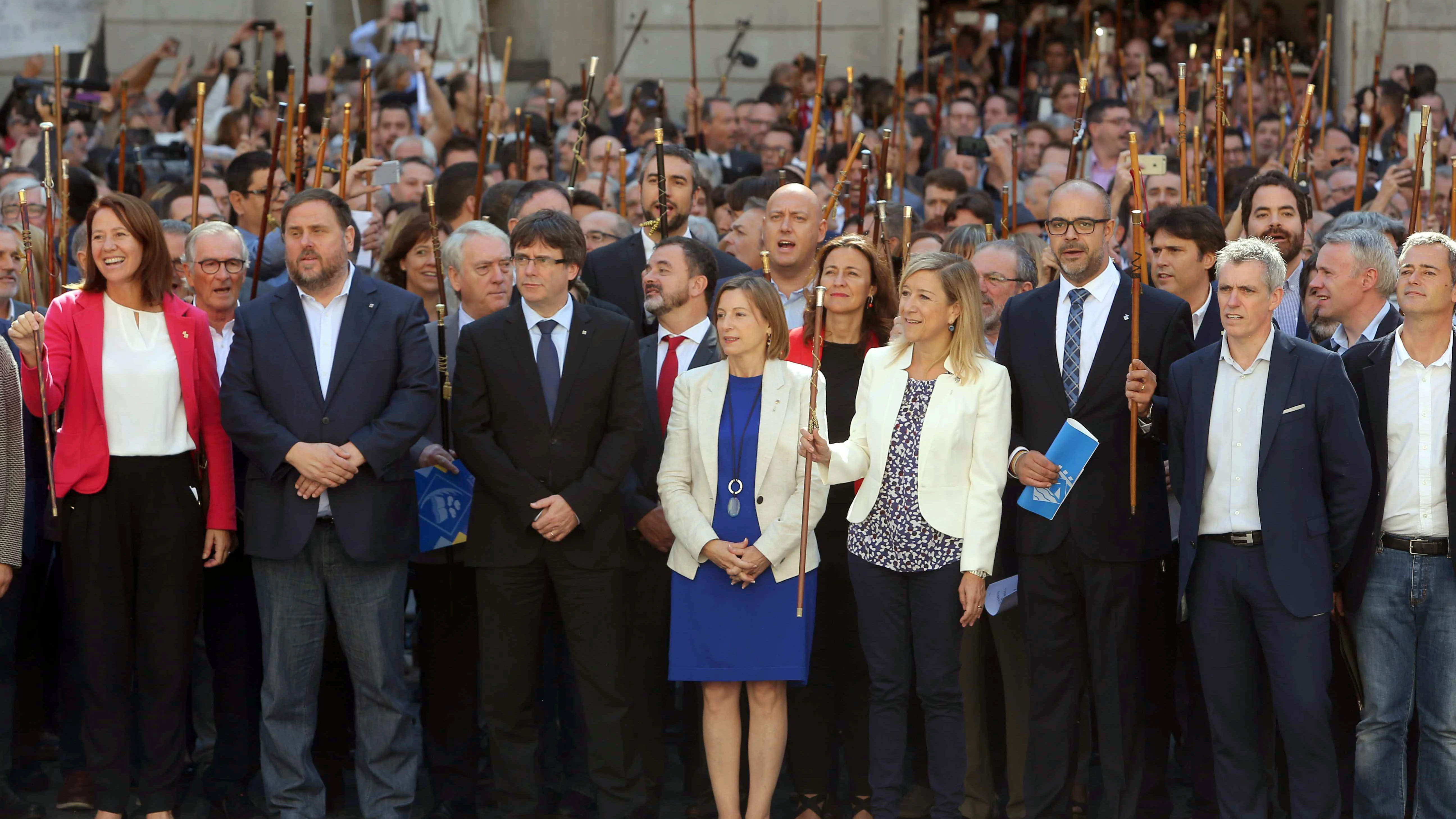 Acto en Barcelona a favor del referéndum