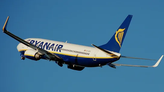 Un avión de la compañía irlandesa Ryanair Un avión de la compañía irlandesa Ryanair