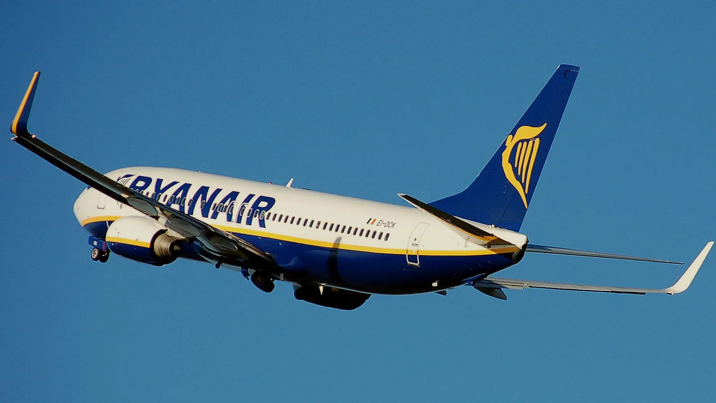 Un avión de la compañía irlandesa Ryanair Un avión de la compañía irlandesa Ryanair
