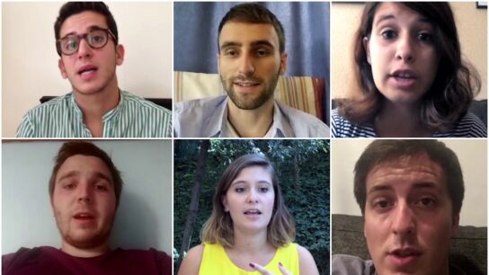 J&oacute;venes del 'programa &Aacute;gora' 