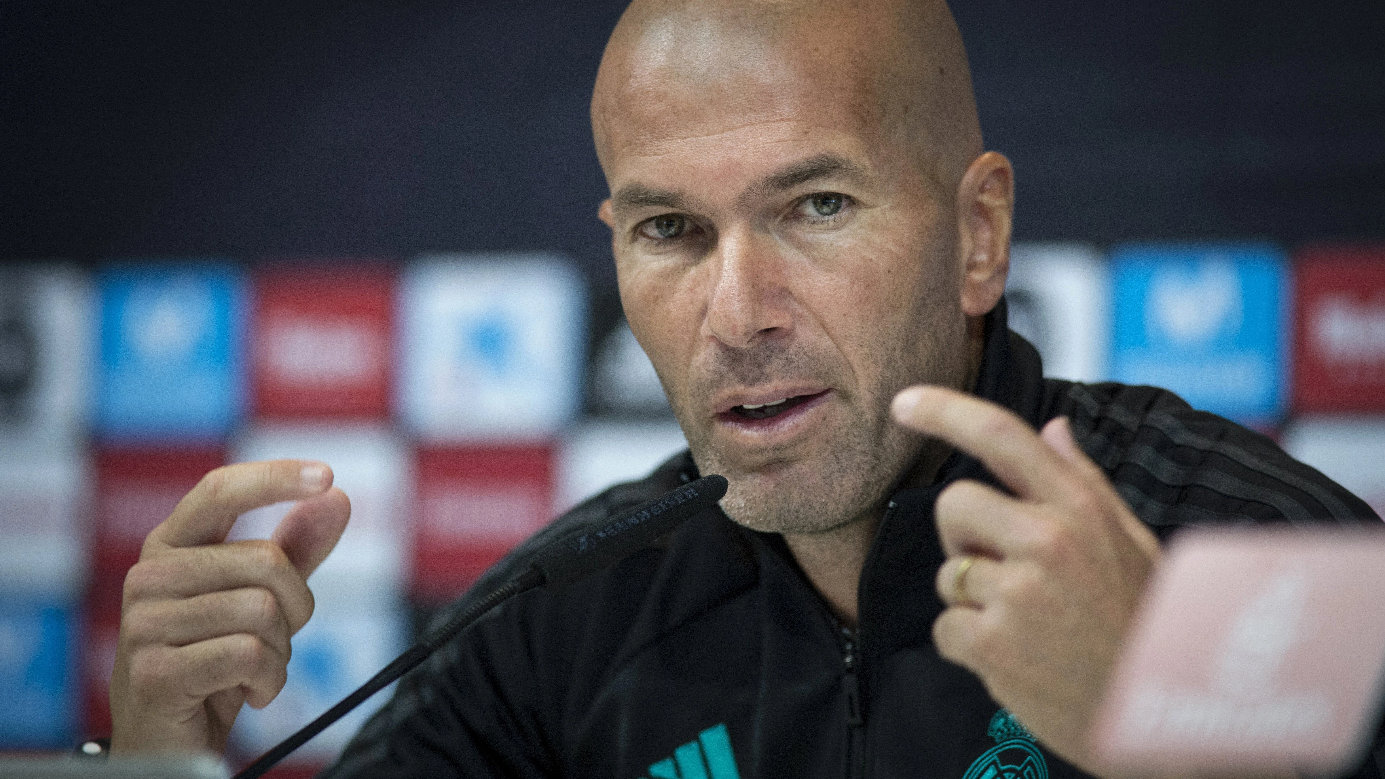 Zinedine Zidane, en rueda de prensa