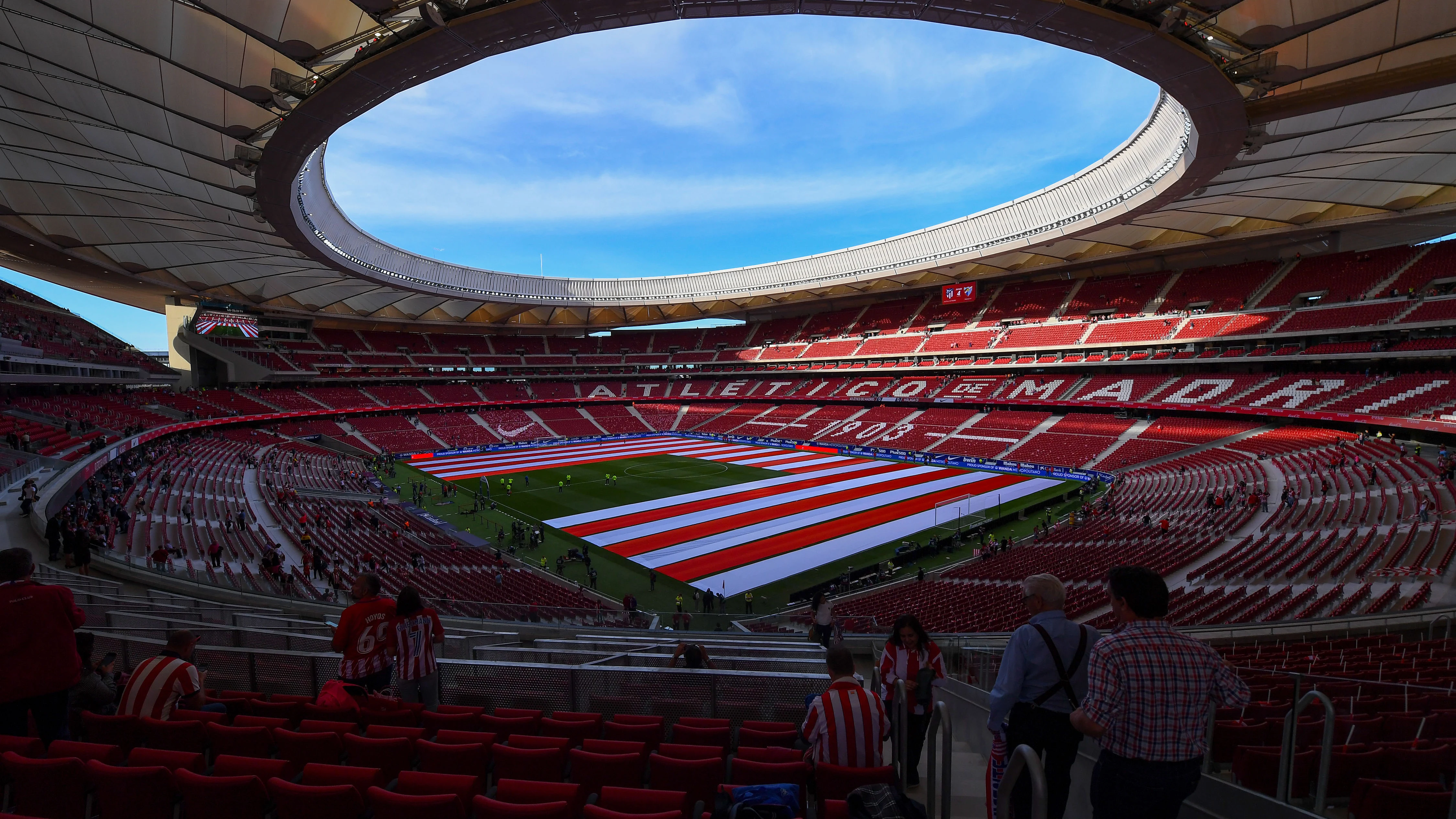 El Wanda Metropolitano, a pocos minutos de su estreno oficial