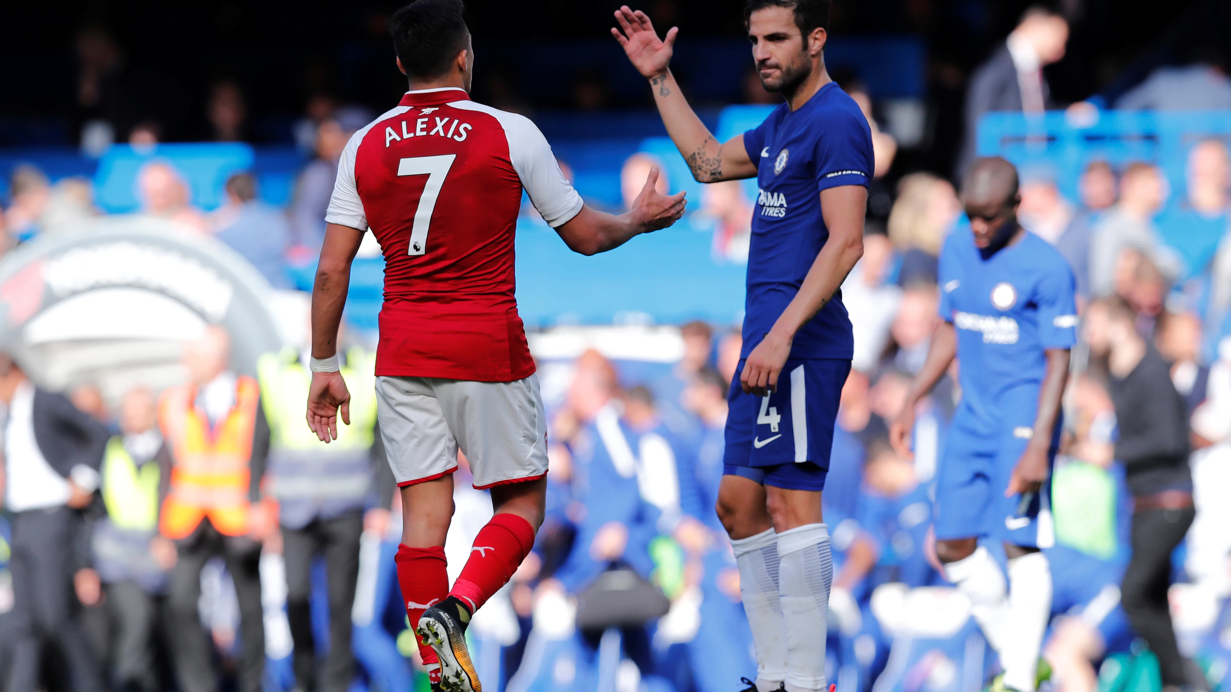 Chelsea - Arsenal, Cesc y Alexis