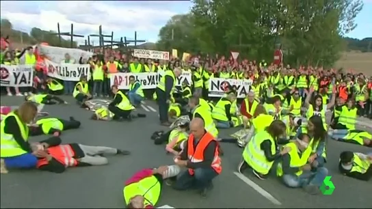 Los manifestantes de la Plataforma N-1 Los manifestantes de la Plataforma N-1