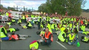 Los manifestantes de la Plataforma N-1