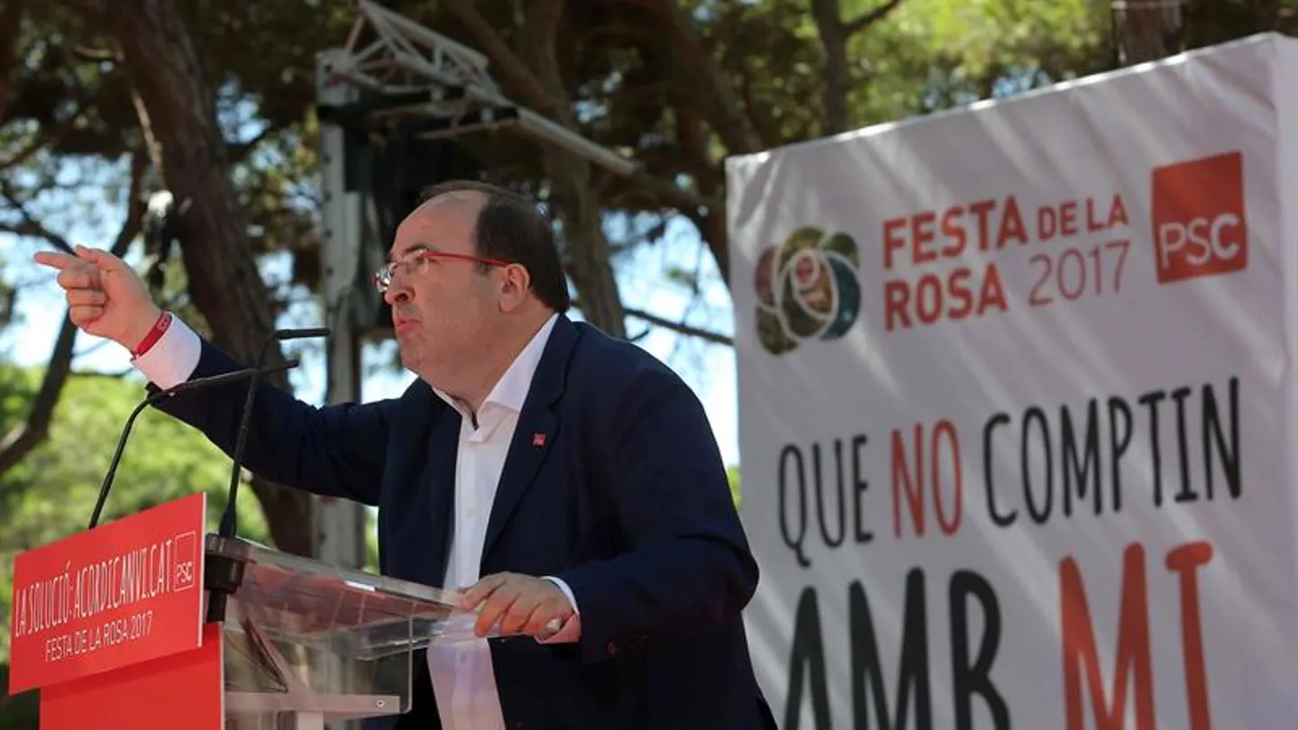 Miquel Iceta, durante un acto en Cataluña Miquel Iceta, durante un acto en Cataluña