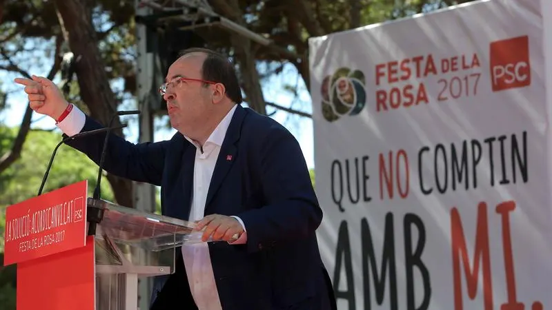 Miquel Iceta, durante un acto en Cataluña Miquel Iceta, durante un acto en Cataluña