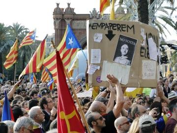 Manifestación en Cataluña por el referéndum Manifestación en Cataluña por el referéndum
