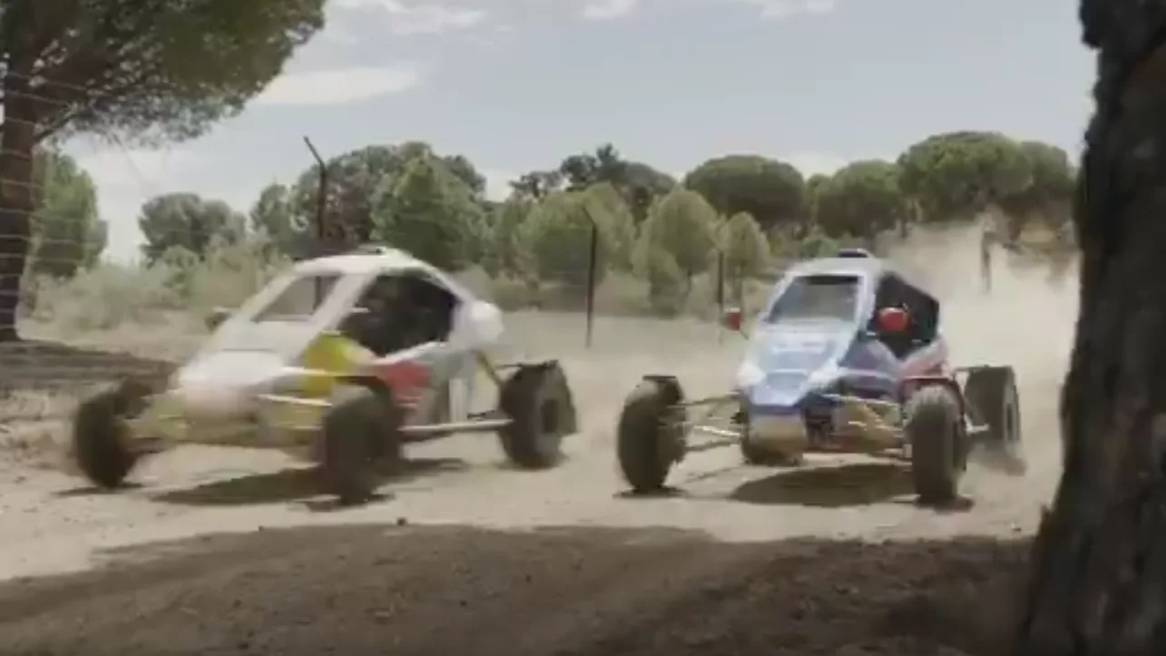 Carlos Sainz padre e hijo, compitiendo en una carrera