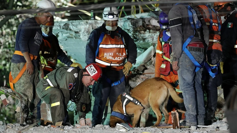 Brigadas de rescate continúan trabajando entre los escombros en México