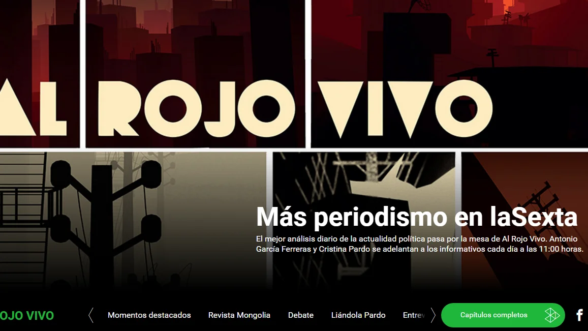 Portada de Al Rojo Vivo en laSexta