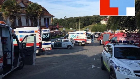 El 061, en el hotel afectado por el incendio El 061, en el hotel afectado por el incendio