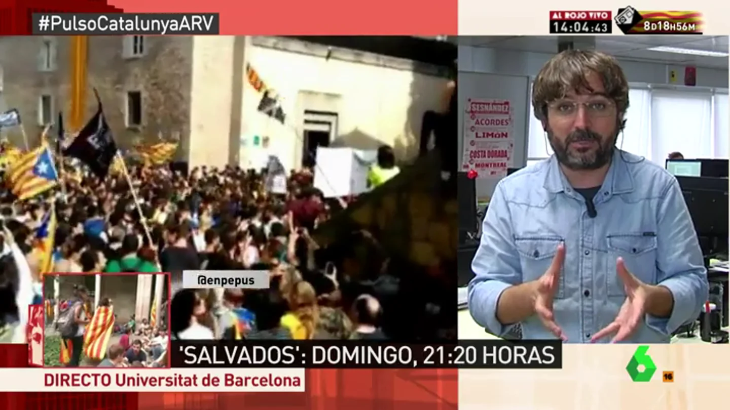 Jordi Évole: "Tenemos que votar porque no hay otra solución y hacer una reclamación intensa al Gobierno y PSOE" Jordi Évole: "Tenemos que votar porque no hay otra solución y hacer una reclamación intensa al Gobierno y PSOE"