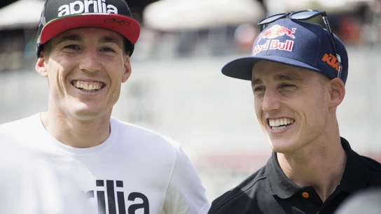Aleix y Pol Espargaró en el GP de Catalunya Aleix y Pol Espargaró en el GP de Catalunya