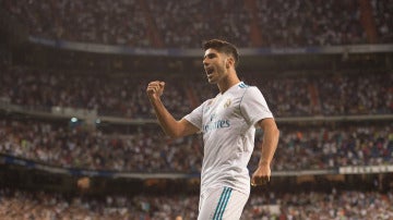 Marco Asensio celebrando un gol