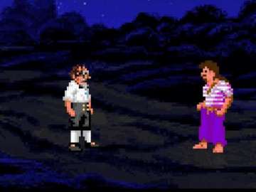Un frame del videojuego en el que Rajoy es protagonista y se encuentra con Pablo Iglesias Un frame del videojuego en el que Rajoy es protagonista y se encuentra con Pablo Iglesias