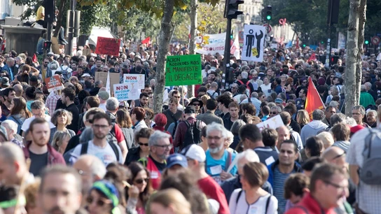 Manifestación contra la reforma laboral francesa en París Manifestación contra la reforma laboral francesa en París