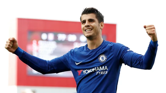 Álvaro Morata celebra un gol Álvaro Morata celebra un gol