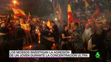 Manifestación frente a la sede de Asamblea Nacional Catalana