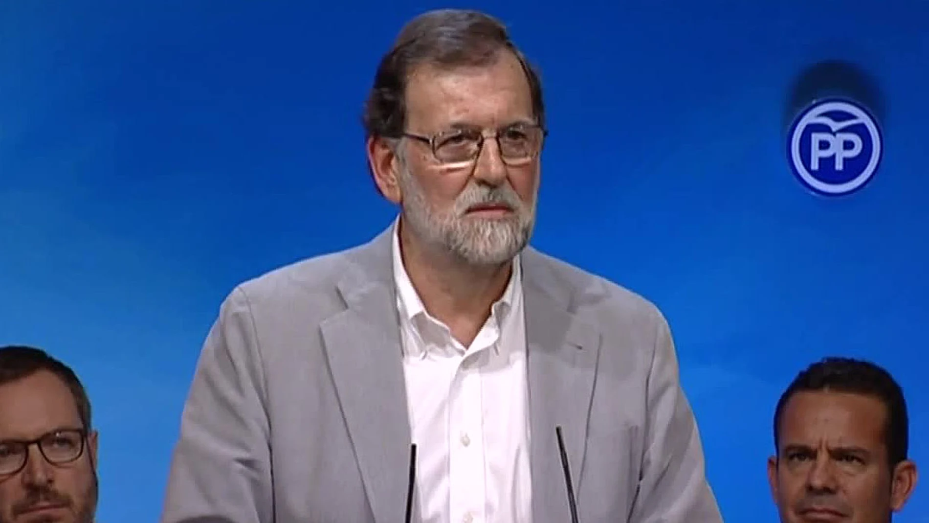 Mariano Rajoy, en la reunión con los presidentes provinciales del PP